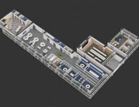 ◈  사무실 3D 한국○○○(유) 동탄 RD&E 센터 ◈